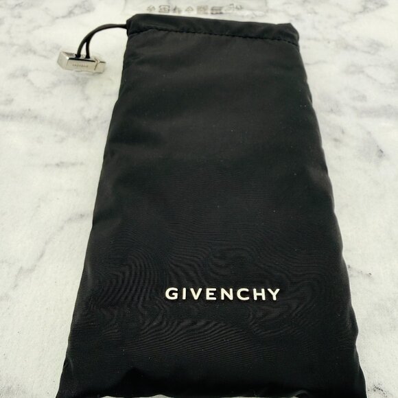 Givenchy Sunglasses Case, Black Soft Padded Drawstring Bag Case ,Cleaning Cloth